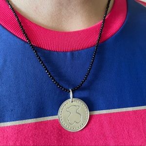 Tous morif aura pendant sterling silver brand new authentic. Already sold out.